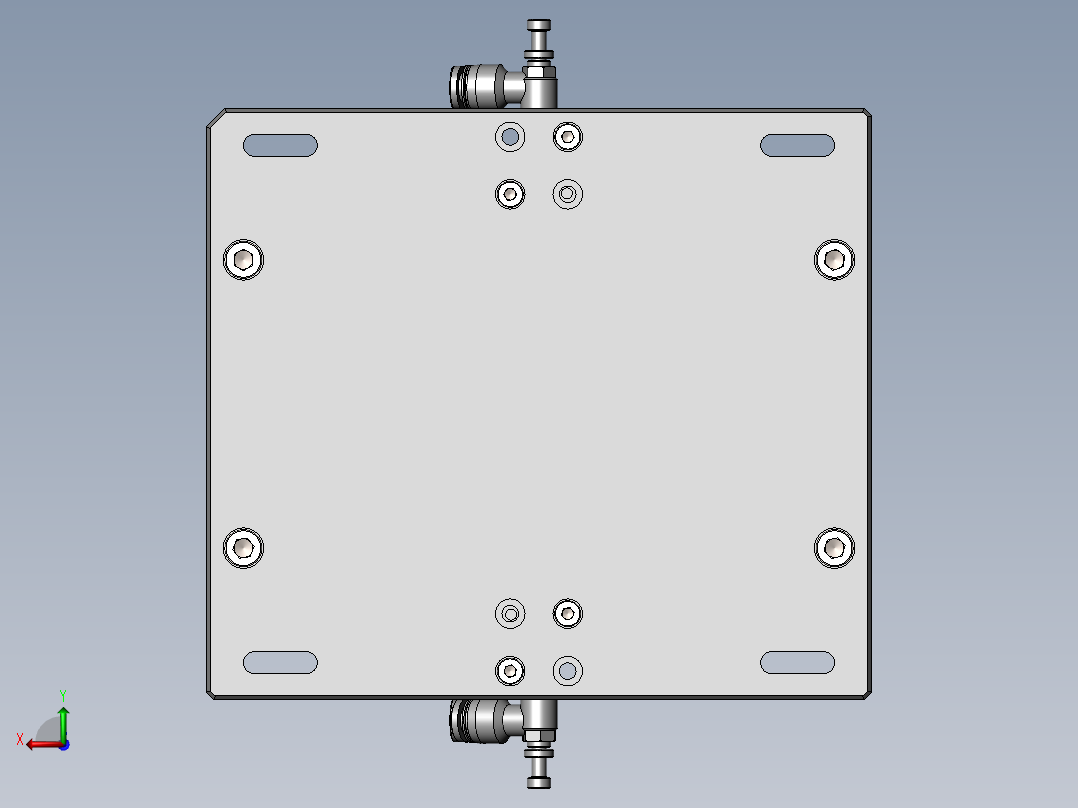 后壳埋钉治具后视图
