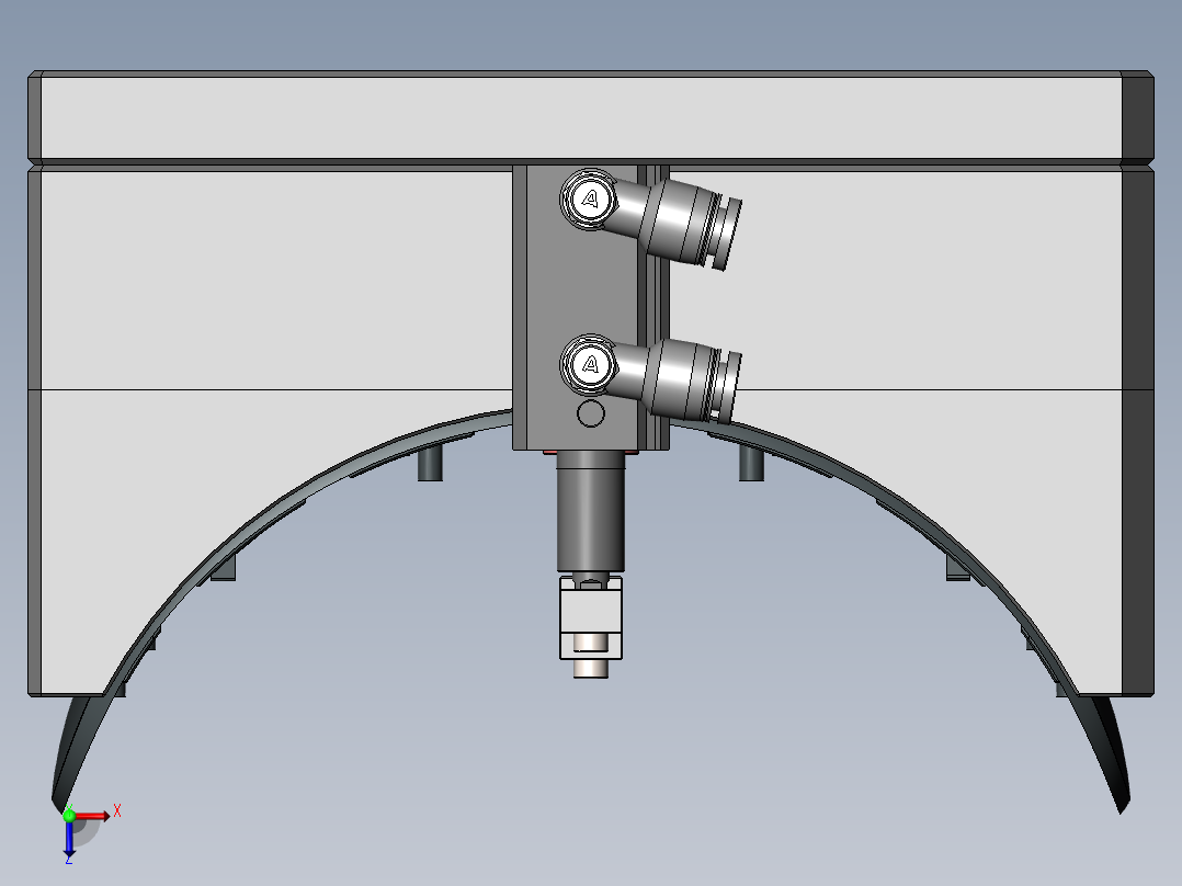 后壳埋钉治具俯视图
