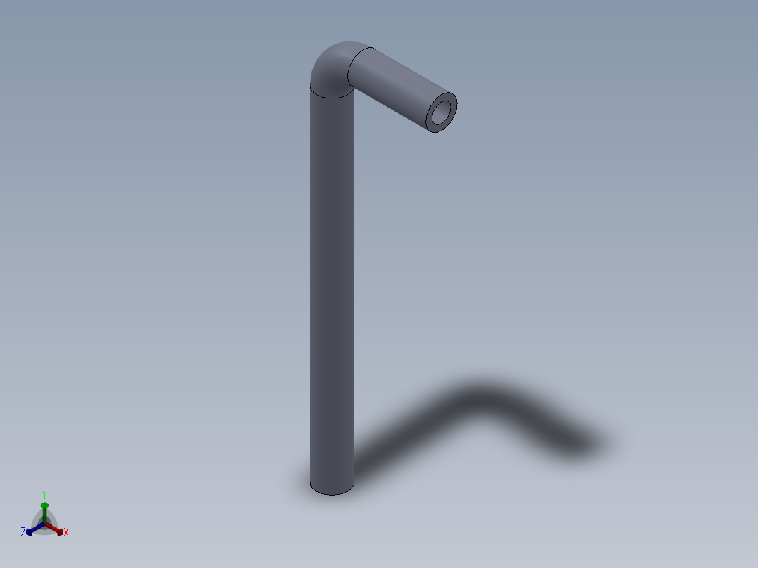 折弯管正等轴测图