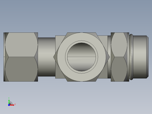 卡套式工业通用硬管接头16_r5bu-s前视缩略图