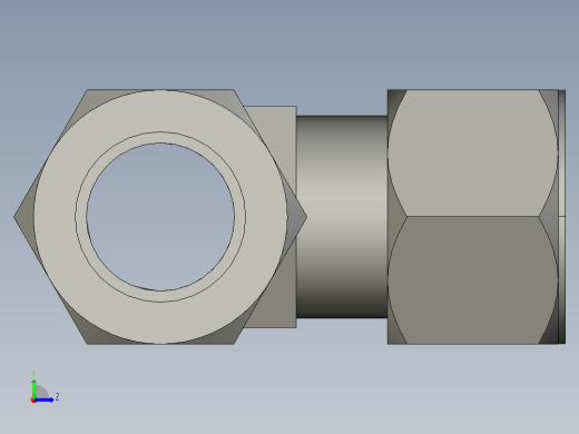 卡套式工业通用硬管接头16_r5bu-s左视缩略图