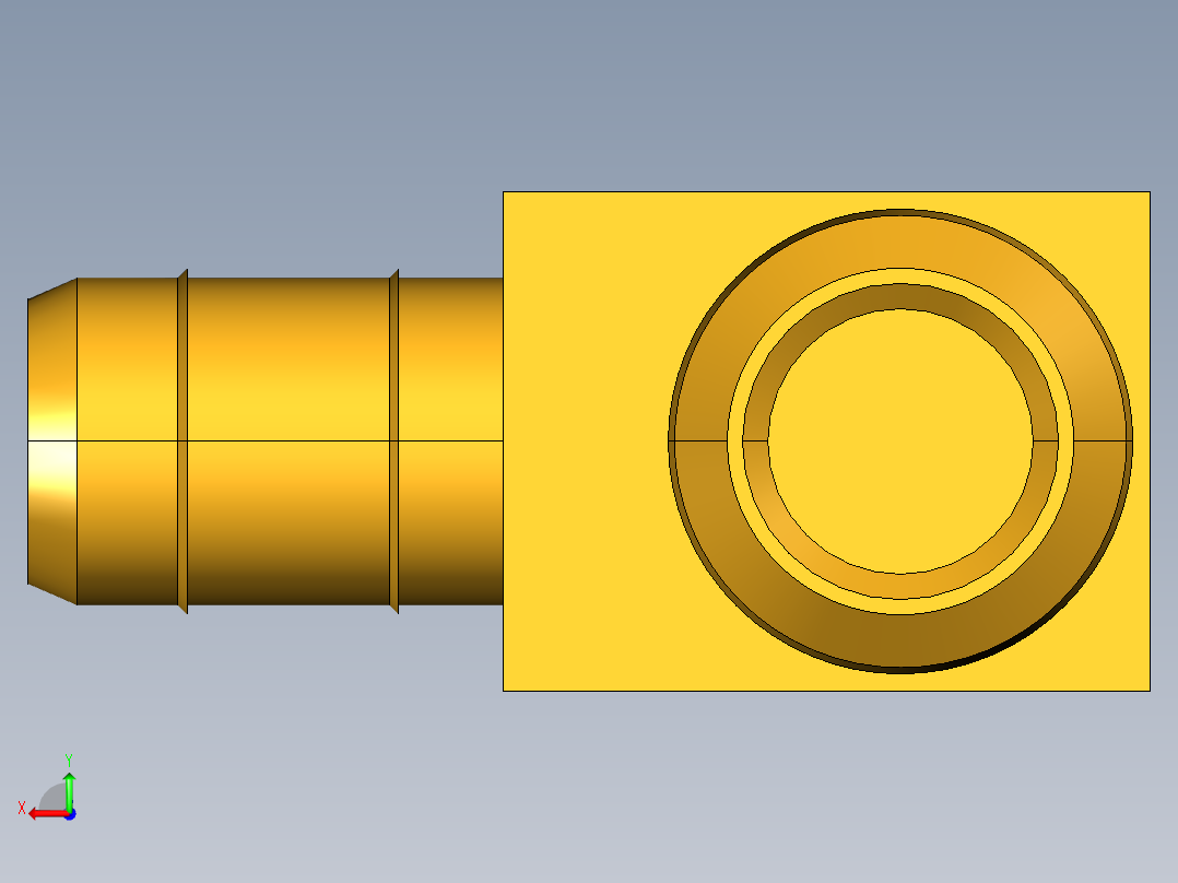工业通用螺蚊管倒齿式工业硬管接头Male Elbow 229-8-4后视图
