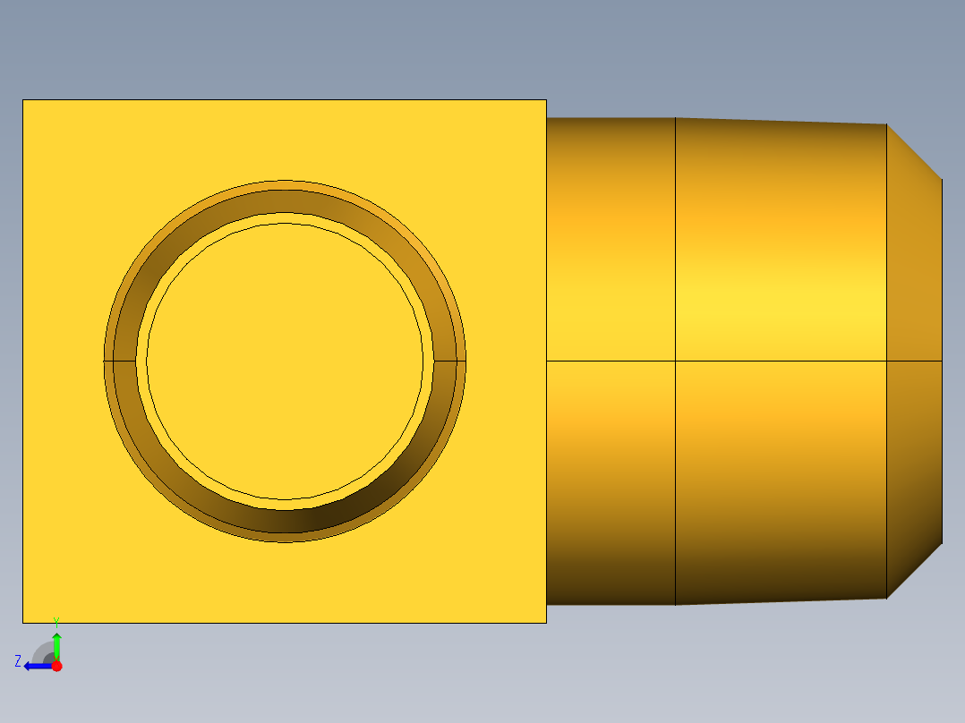 工业通用螺蚊管倒齿式工业硬管接头Male Elbow 229-8-4右视图