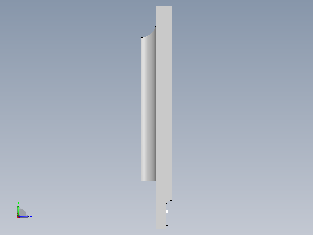 User Library-Flat-TV_左视图