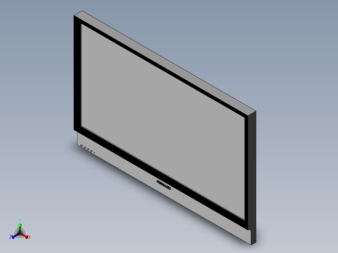 User Library-Flat-TV_正等轴测图