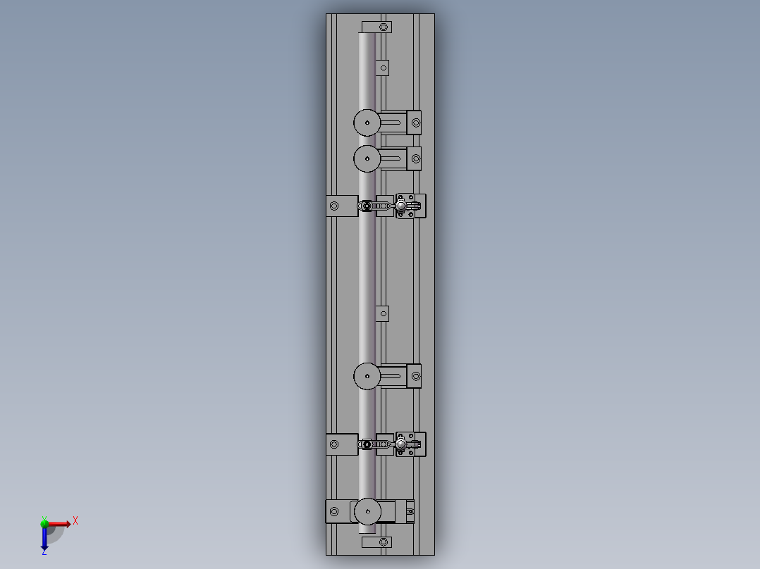 火焰焊工装 3D模型俯视图