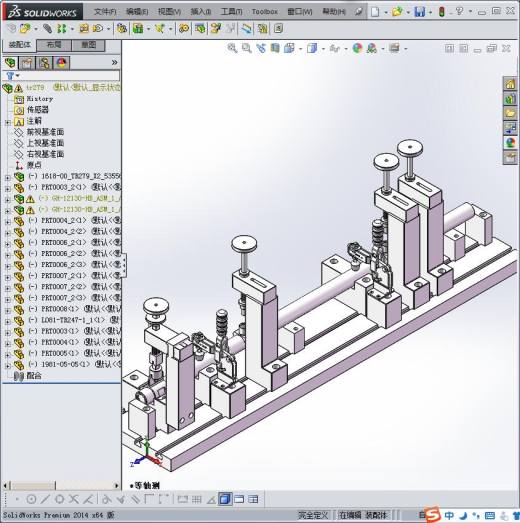 火焰焊工装 3D模型缩略图