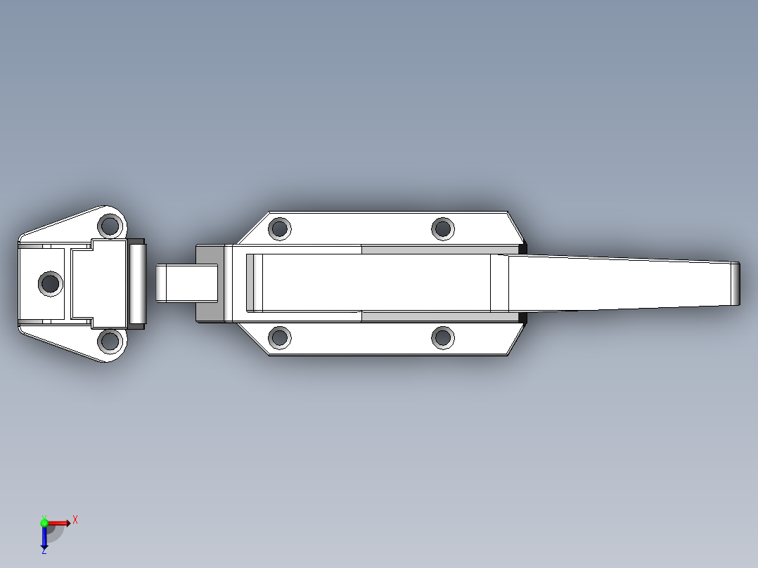 1178安全门锁[TSY1-0706-2A]俯视图