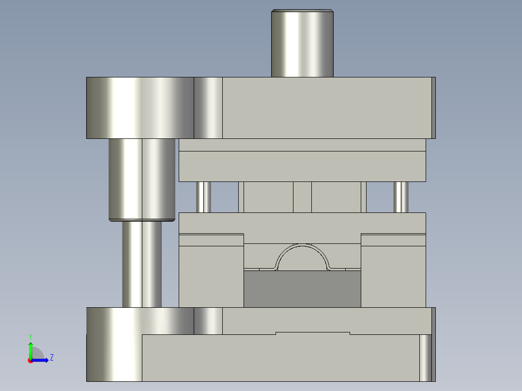 管卡工艺分析和级进模设计左视图