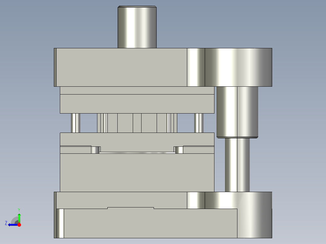 管卡工艺分析和级进模设计右视图