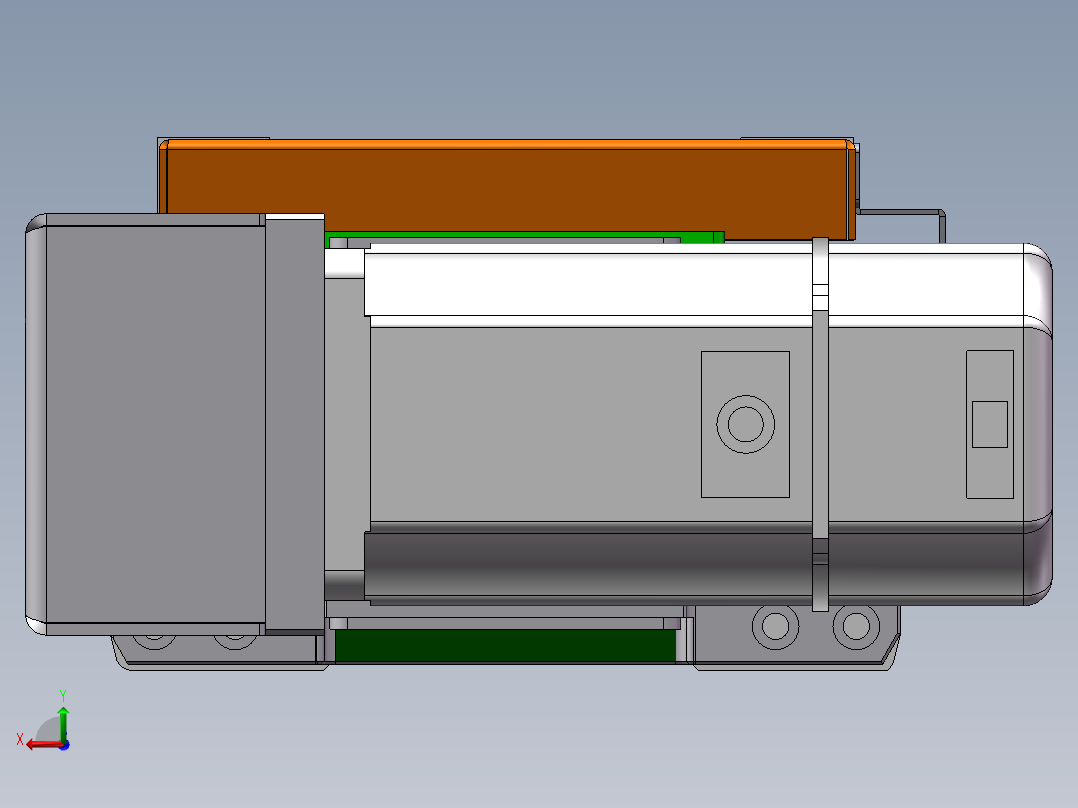 MCB同步带全封闭MCB14-L-200W后视图