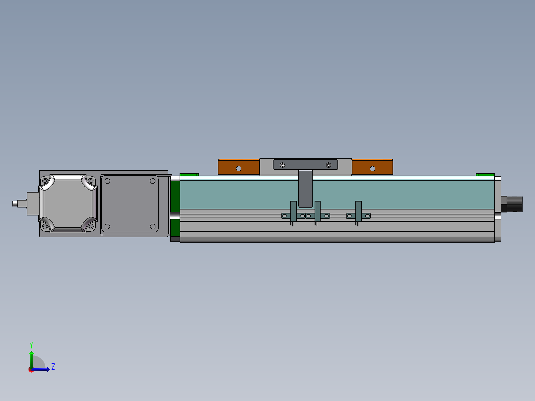 MCB同步带全封闭MCB14-L-200W左视图