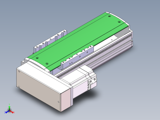 MTH丝杆半封闭模组MT120BS-BL-60正等轴测缩略图