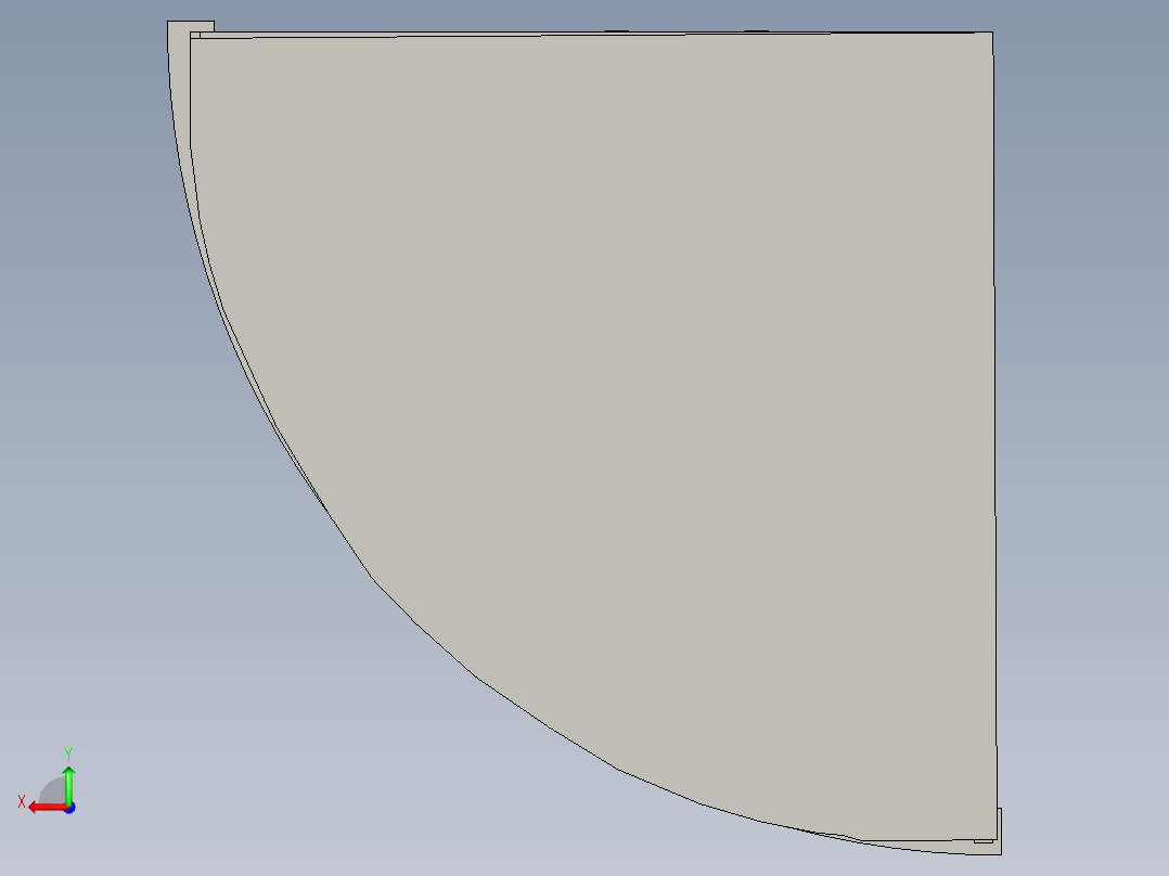 单人洗浴室后视图