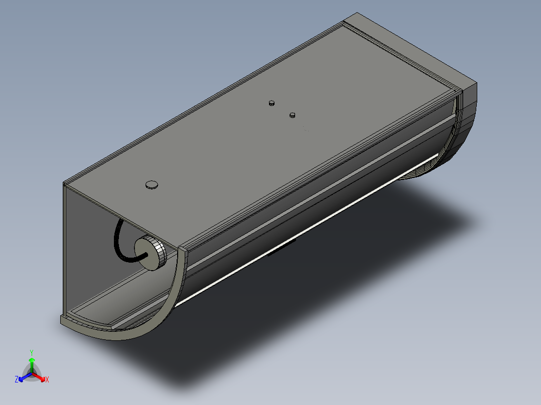 单人洗浴室正等轴测图