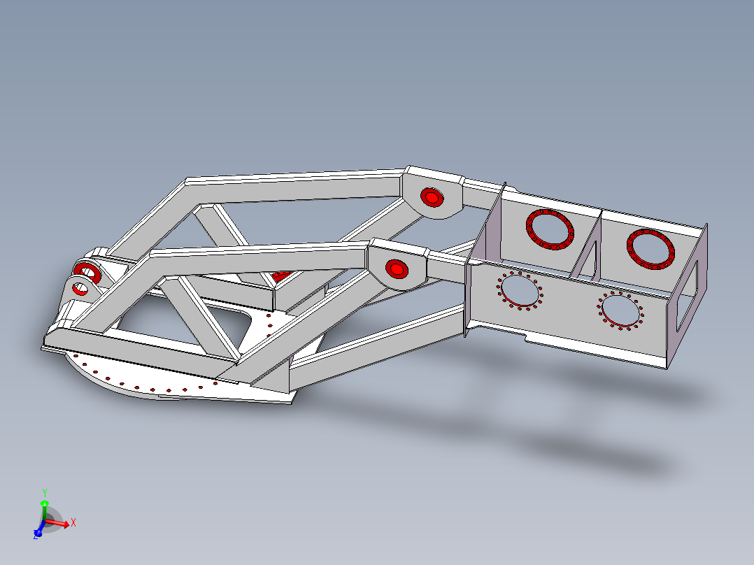 G5400转台结构主视图