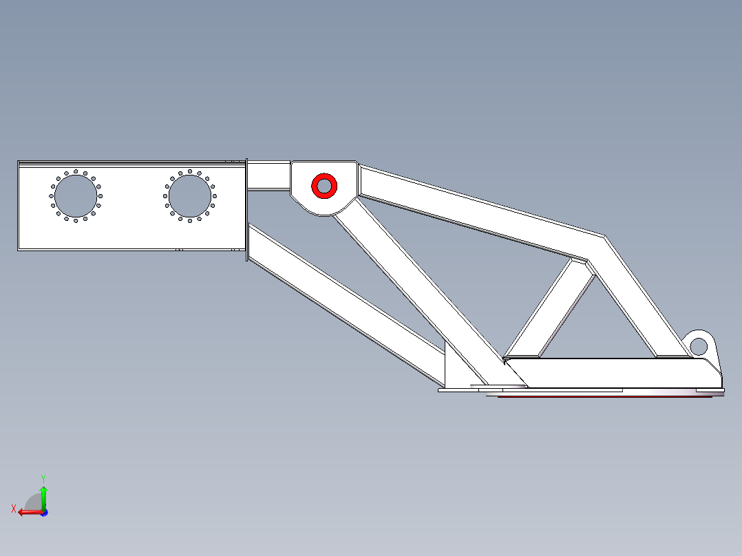 G5400转台结构后视图