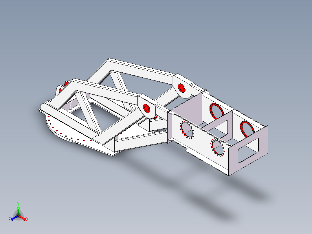 G5400转台结构正等轴测图
