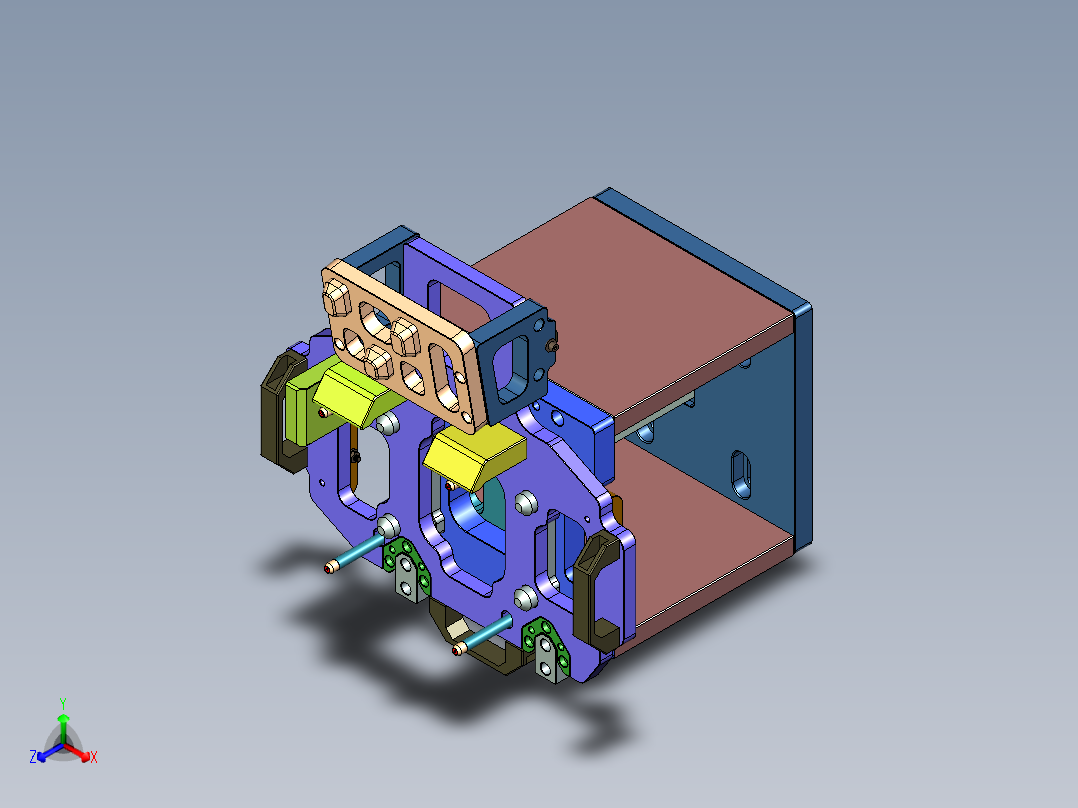 AT1-CNC4笔记本CNC工装夹具三维模型ZHUANGJIAZHIJU主视图