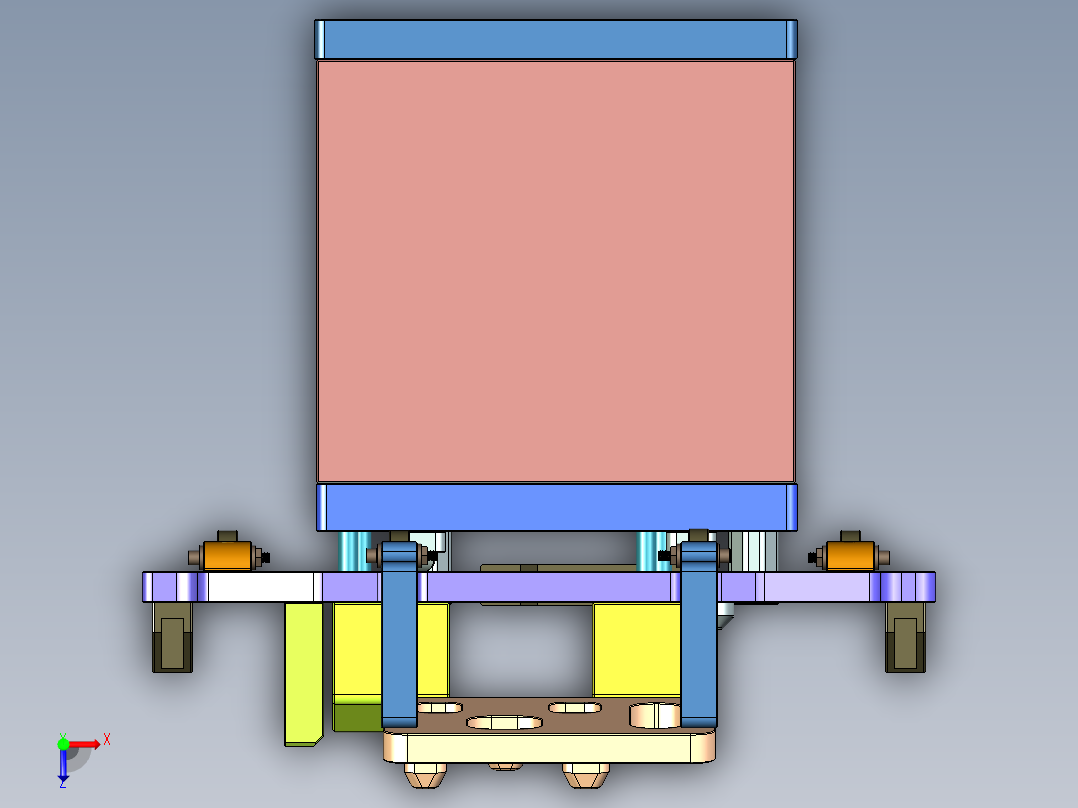 AT1-CNC4笔记本CNC工装夹具三维模型ZHUANGJIAZHIJU俯视图