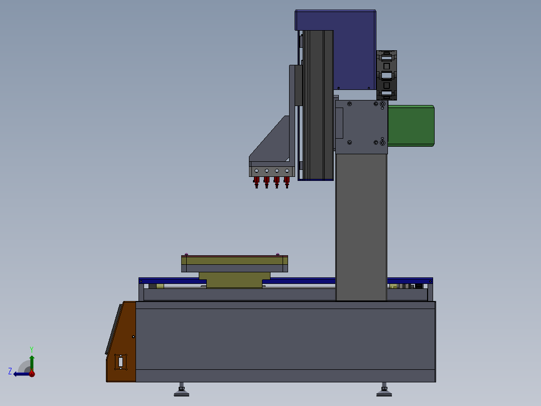 桌面式分盘设备sw17可编辑右视图