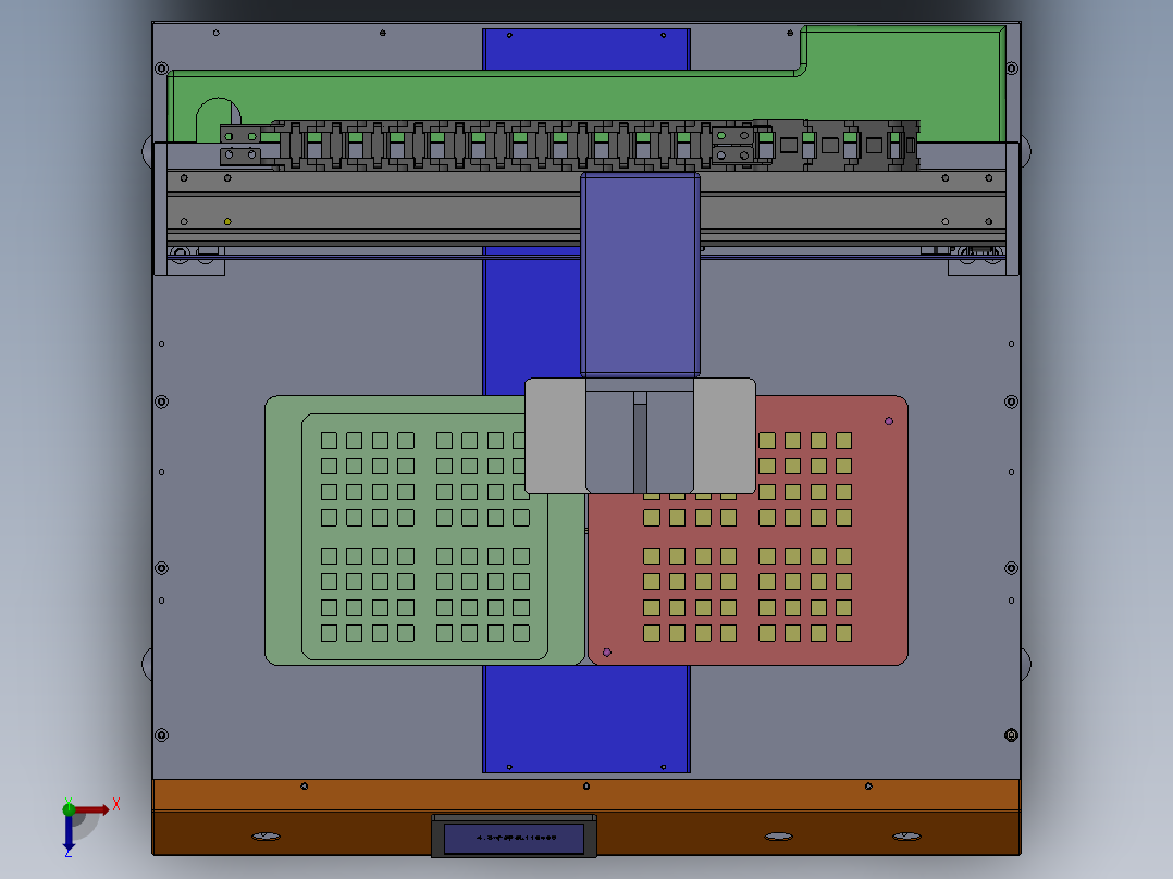 桌面式分盘设备sw17可编辑俯视图