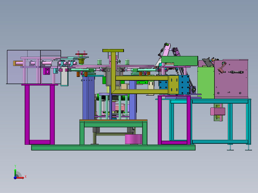 转盘式狗粮自动装袋包装机sw18可编辑前视图