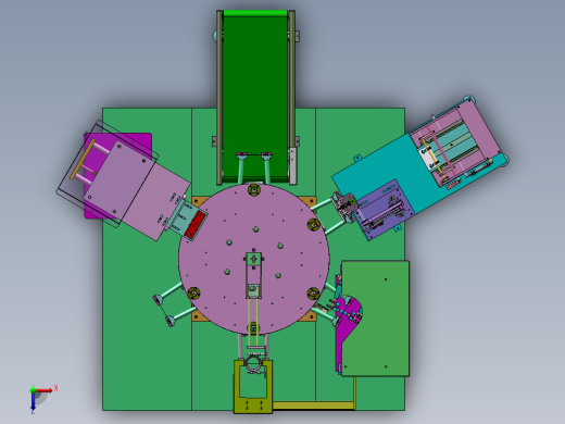 转盘式狗粮自动装袋包装机sw18可编辑俯视缩略图