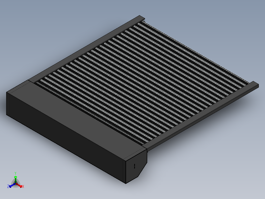 卷帘门正等轴测图
