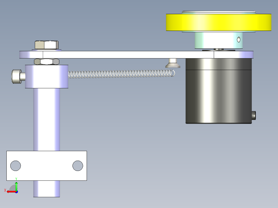 计米轮组件后视图