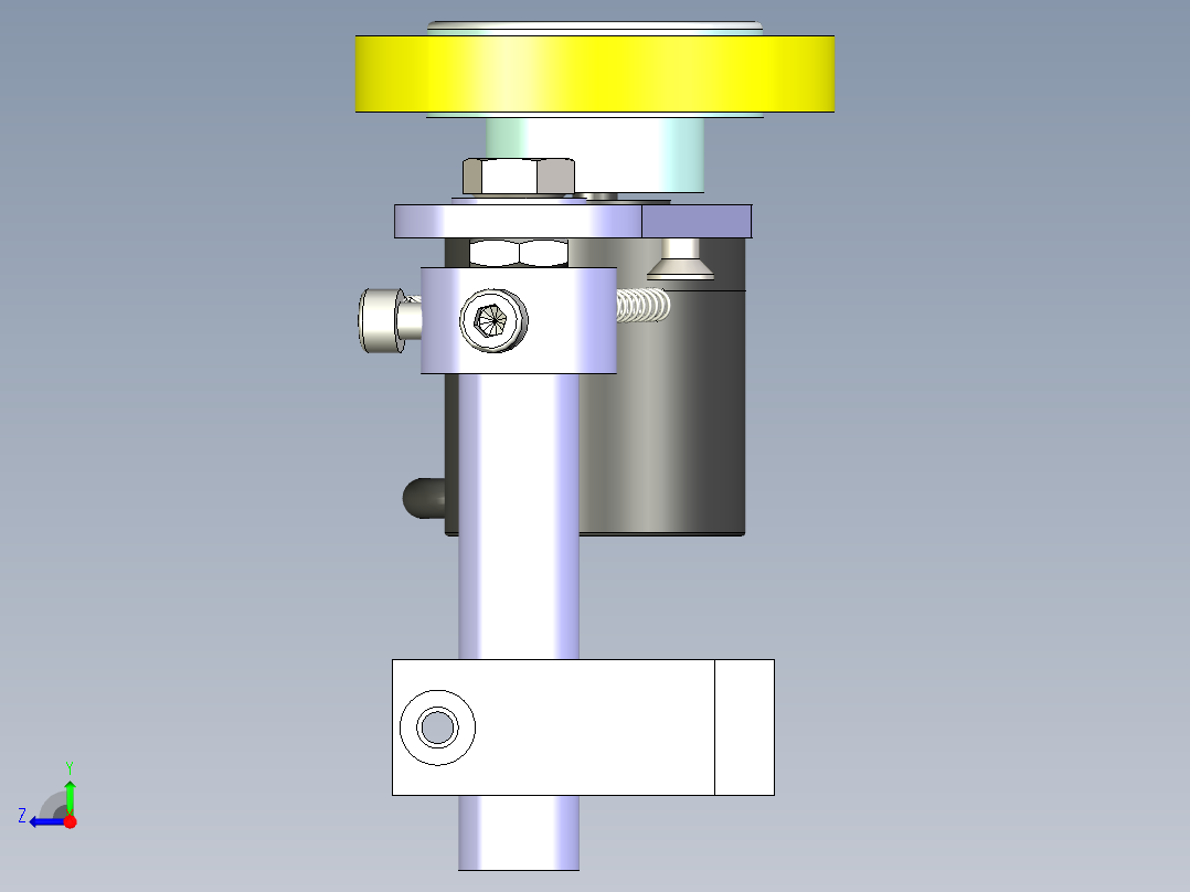 计米轮组件右视图