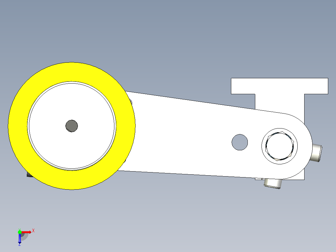 计米轮组件俯视图