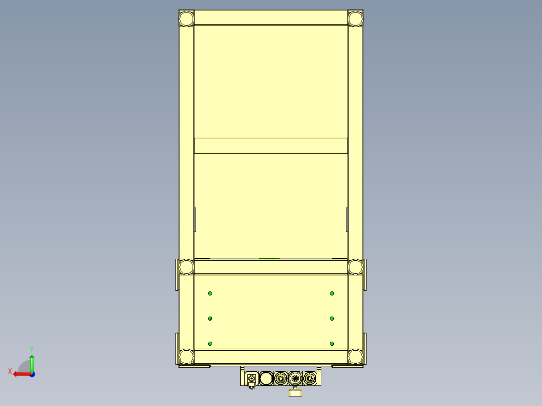 非标改制冲床设计后视图