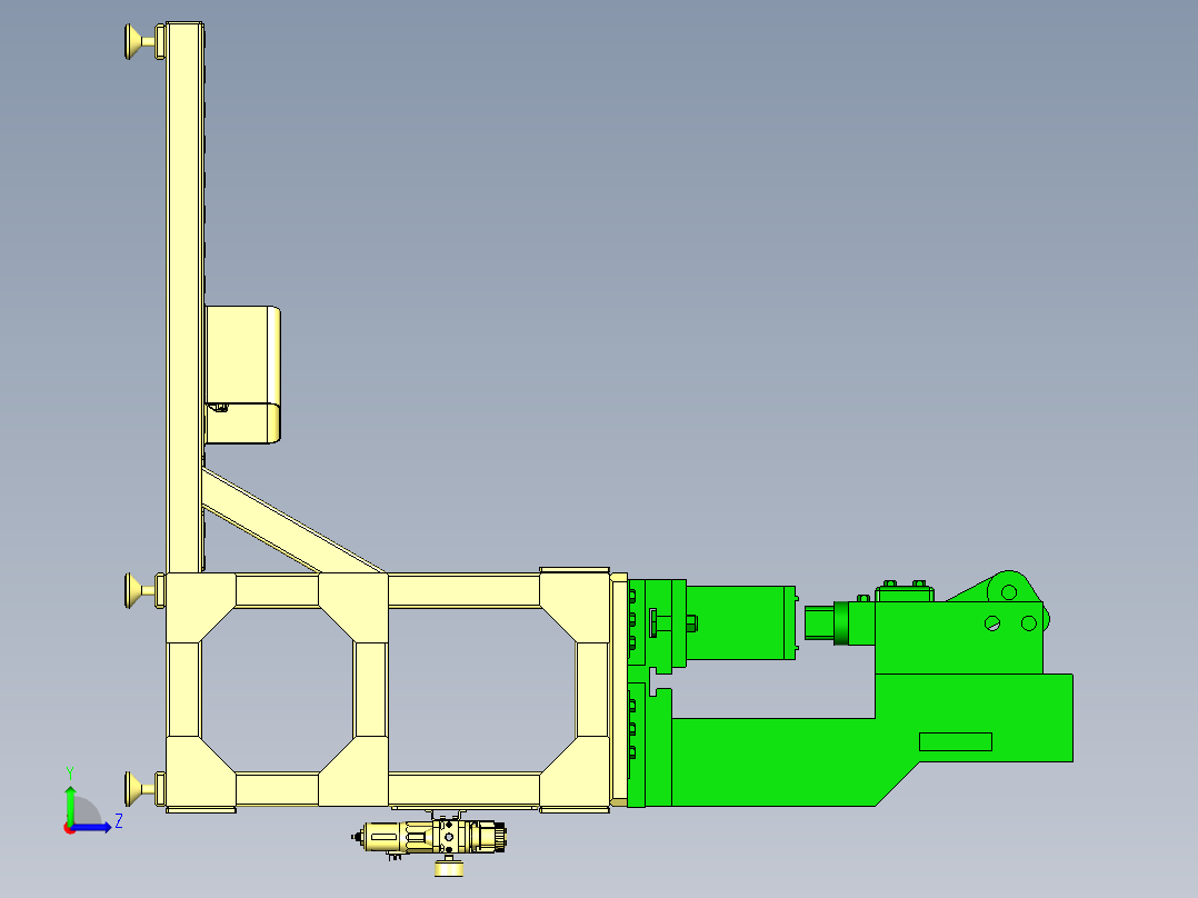 非标改制冲床设计左视图