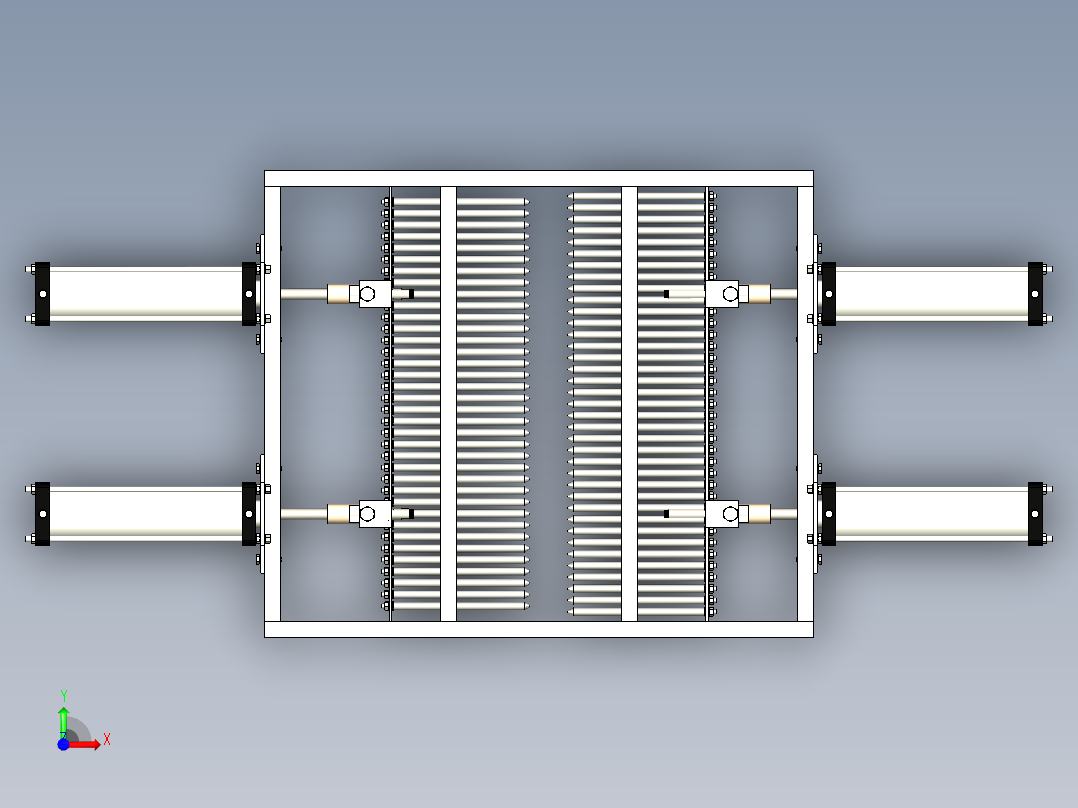 气动双向棒阀前视图