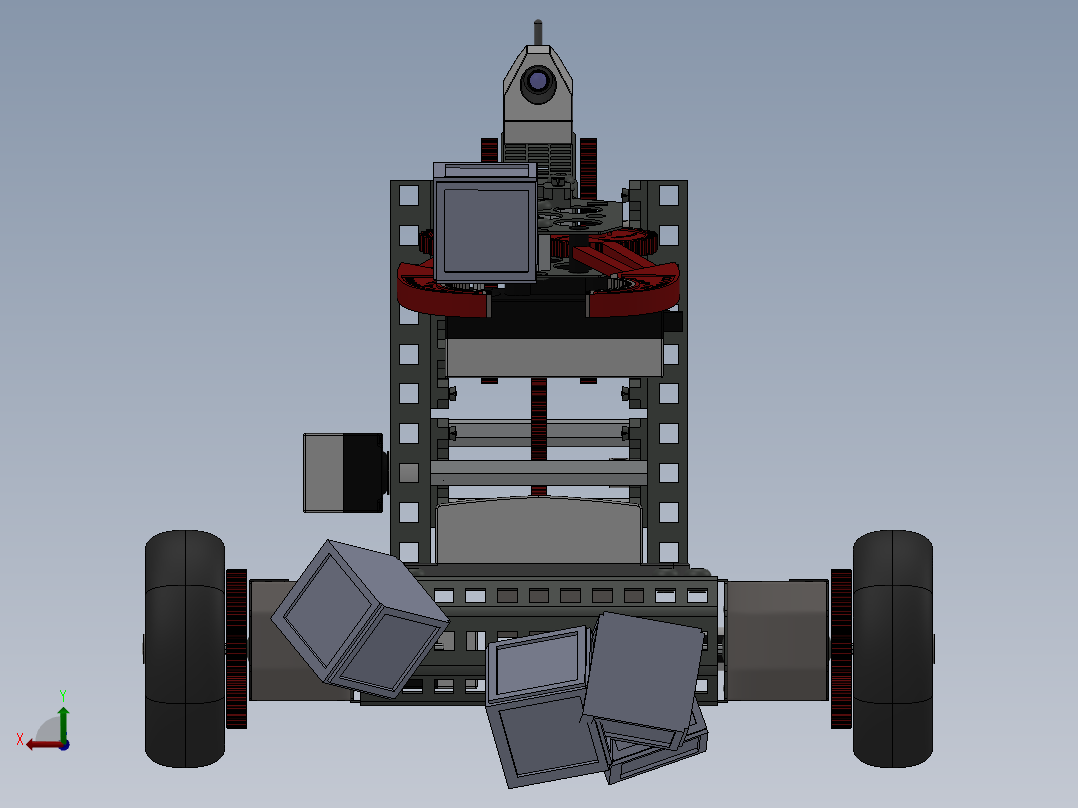 AGV小车、AGV(169)后视图