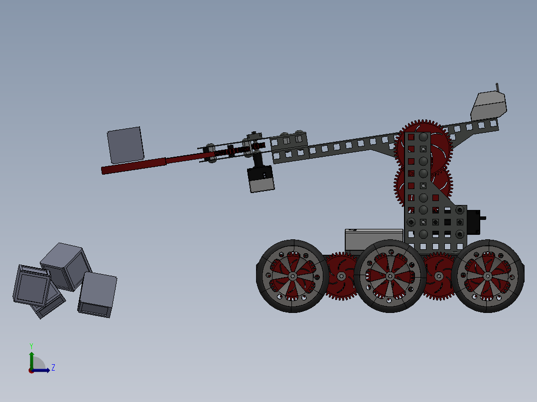 AGV小车、AGV(169)左视图