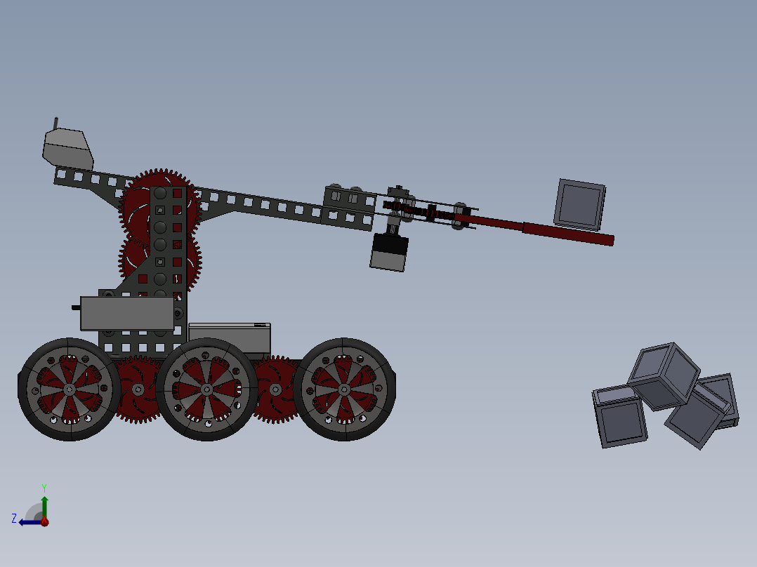 AGV小车、AGV(169)右视图