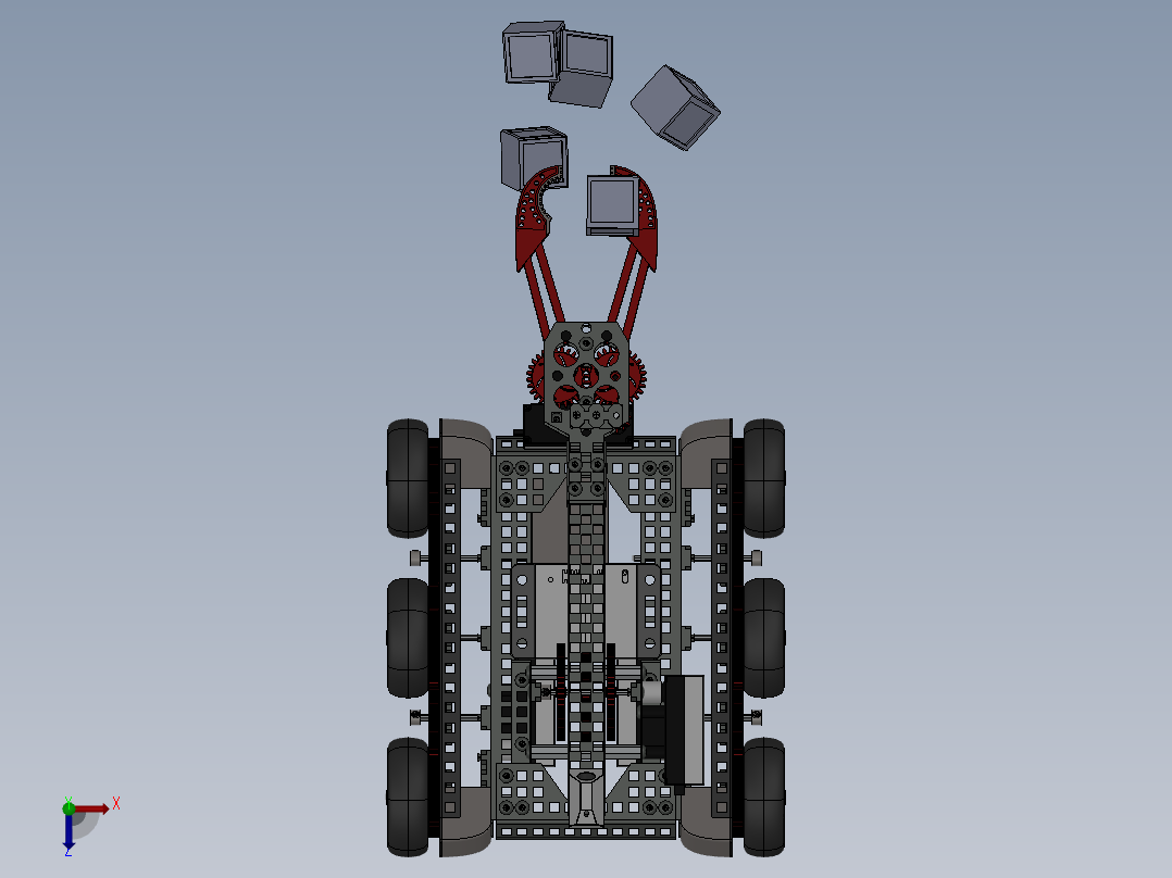 AGV小车、AGV(169)俯视图