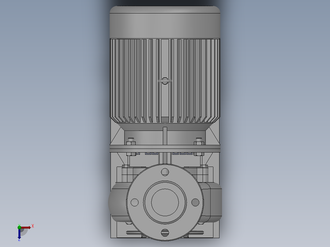 ISW╱IHW系列管道离心泵[ISW65-160B]1俯视图