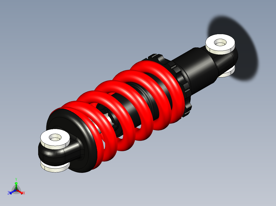 减震器150mm正等轴测图