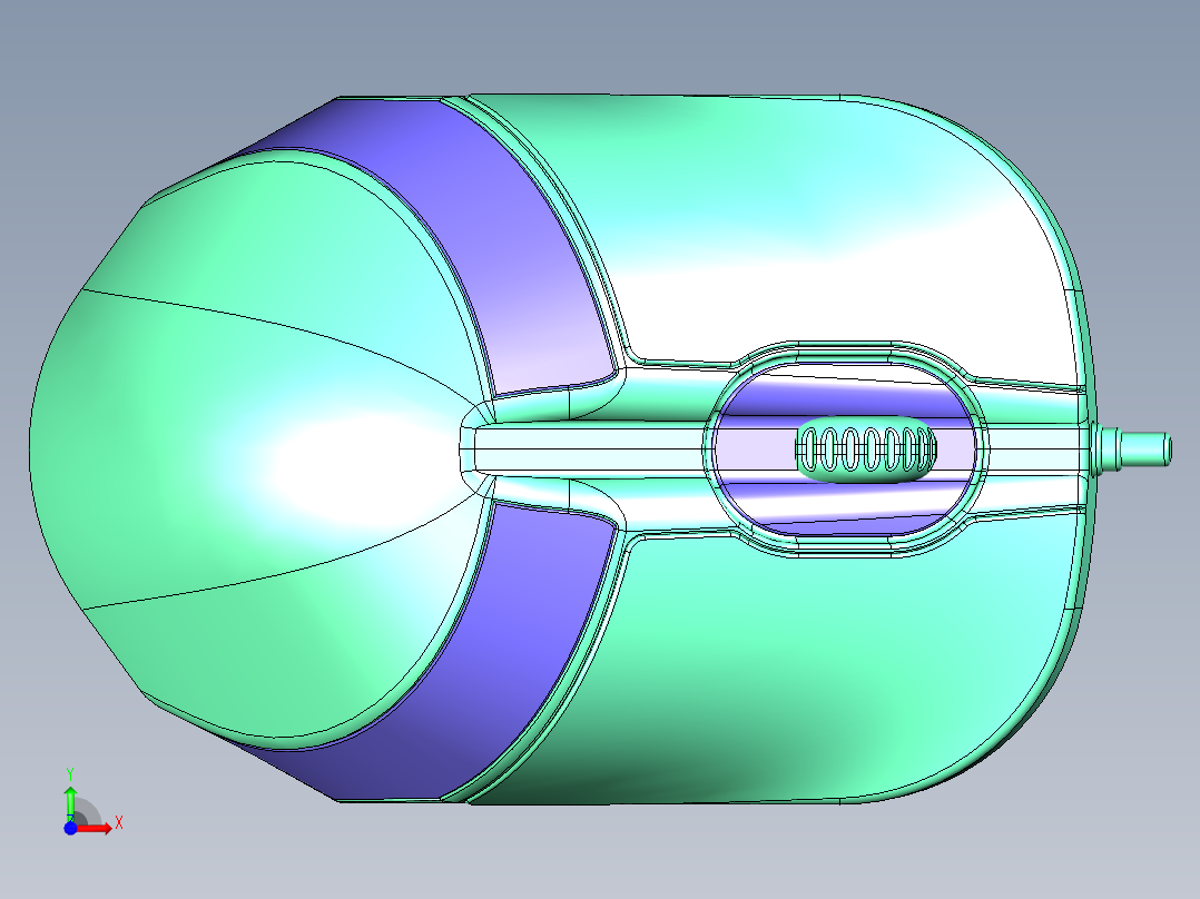 计算机鼠标前视图