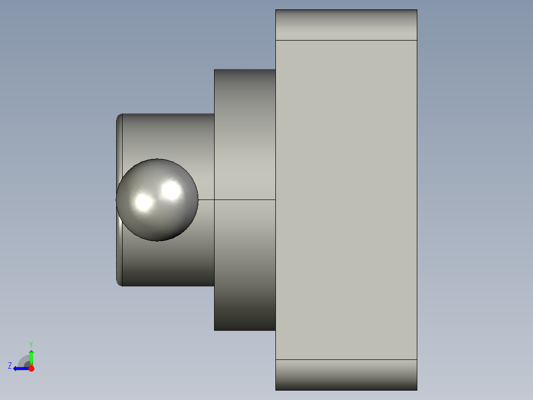 VH212-02四通手动阀右视图