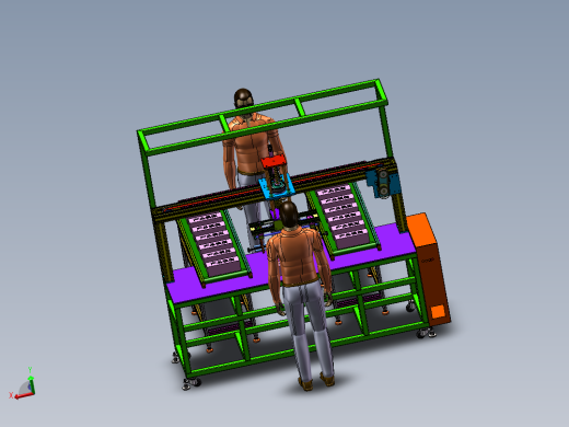 机械手自动移栽收料线