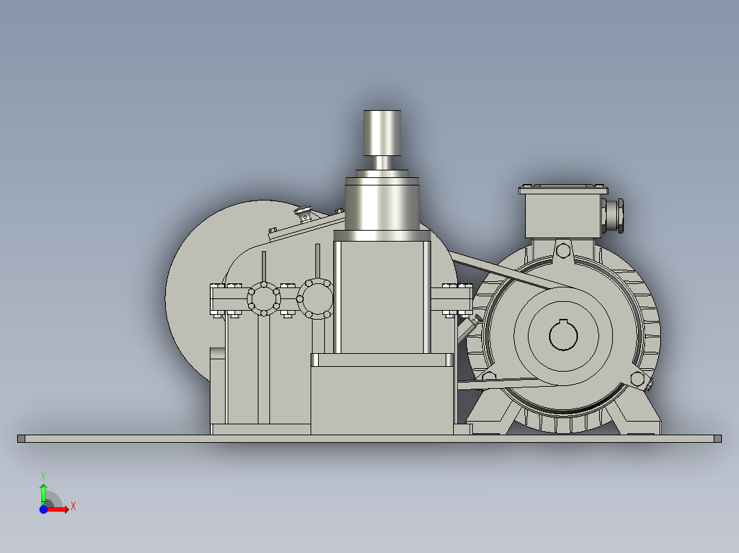 01-皮带传动组前视图
