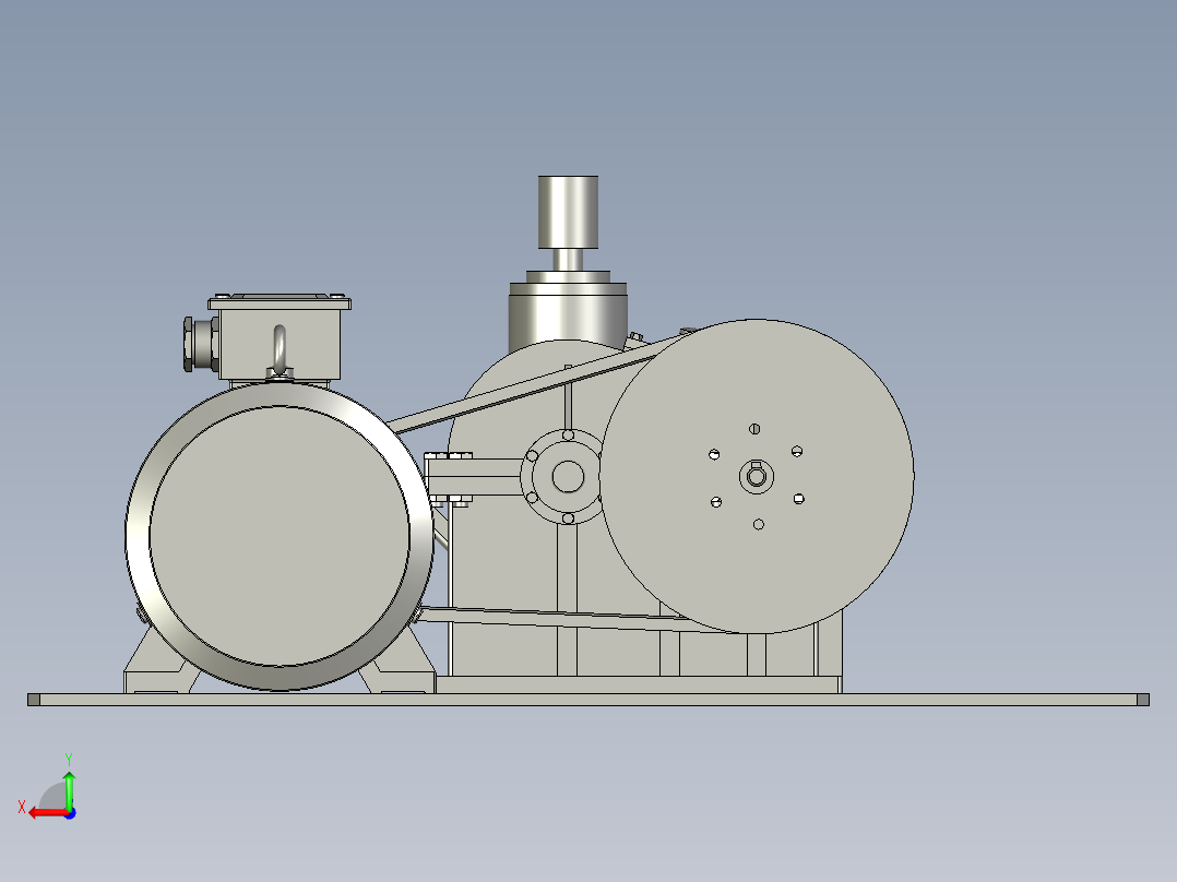 01-皮带传动组后视图