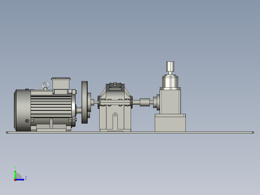 01-皮带传动组左视图