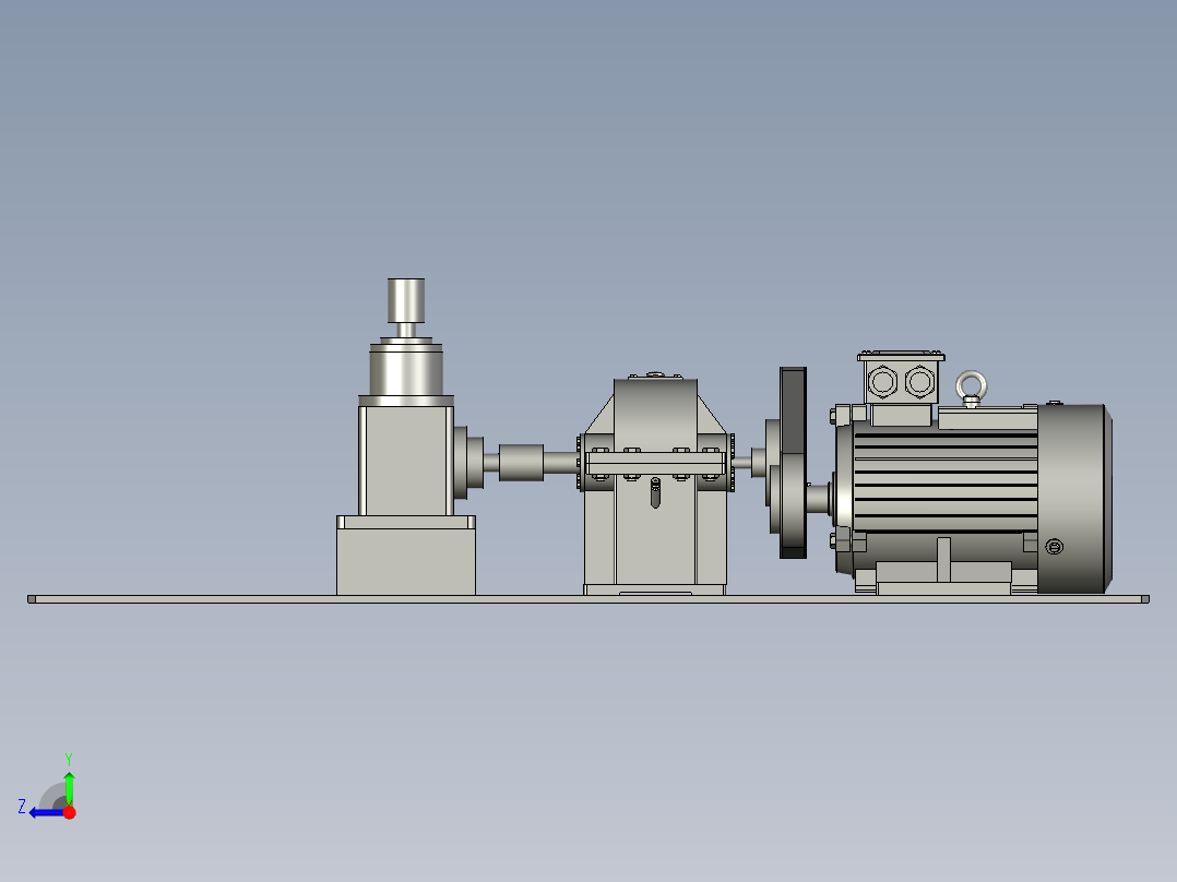 01-皮带传动组右视图