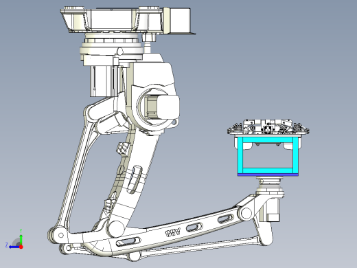 成型空纸箱柔性机器人抓具设计右视缩略图