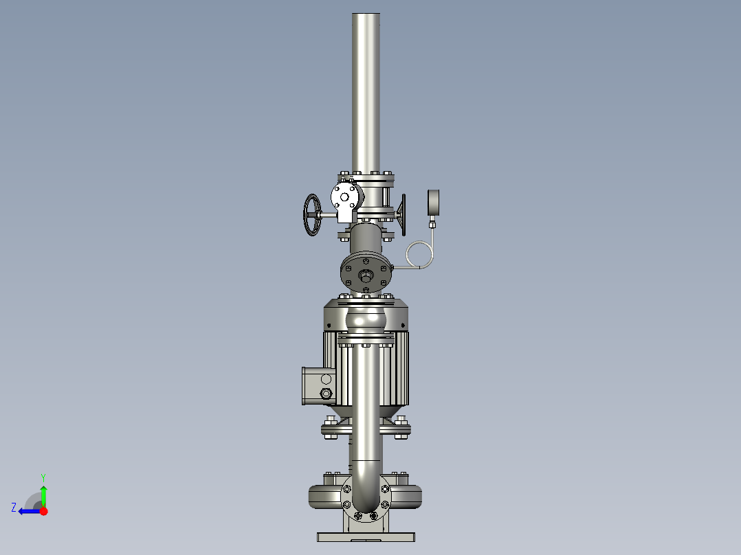 二次网水泵组装模块右视图